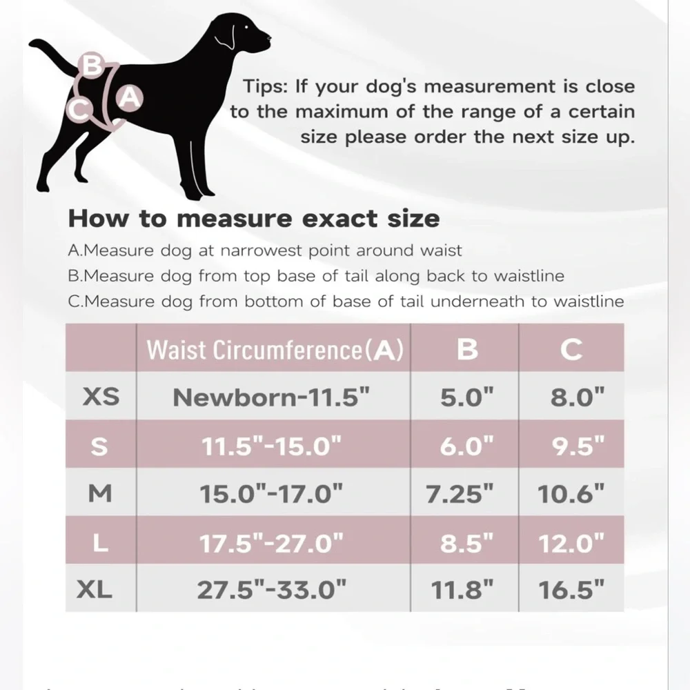 NWT Paw Legend Washable Reusable Female Dog Diapers (3 Pack,medium)